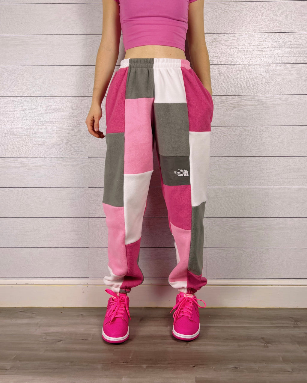 (S/M) Ash Pink 1/1 Joggers +zipper pockets