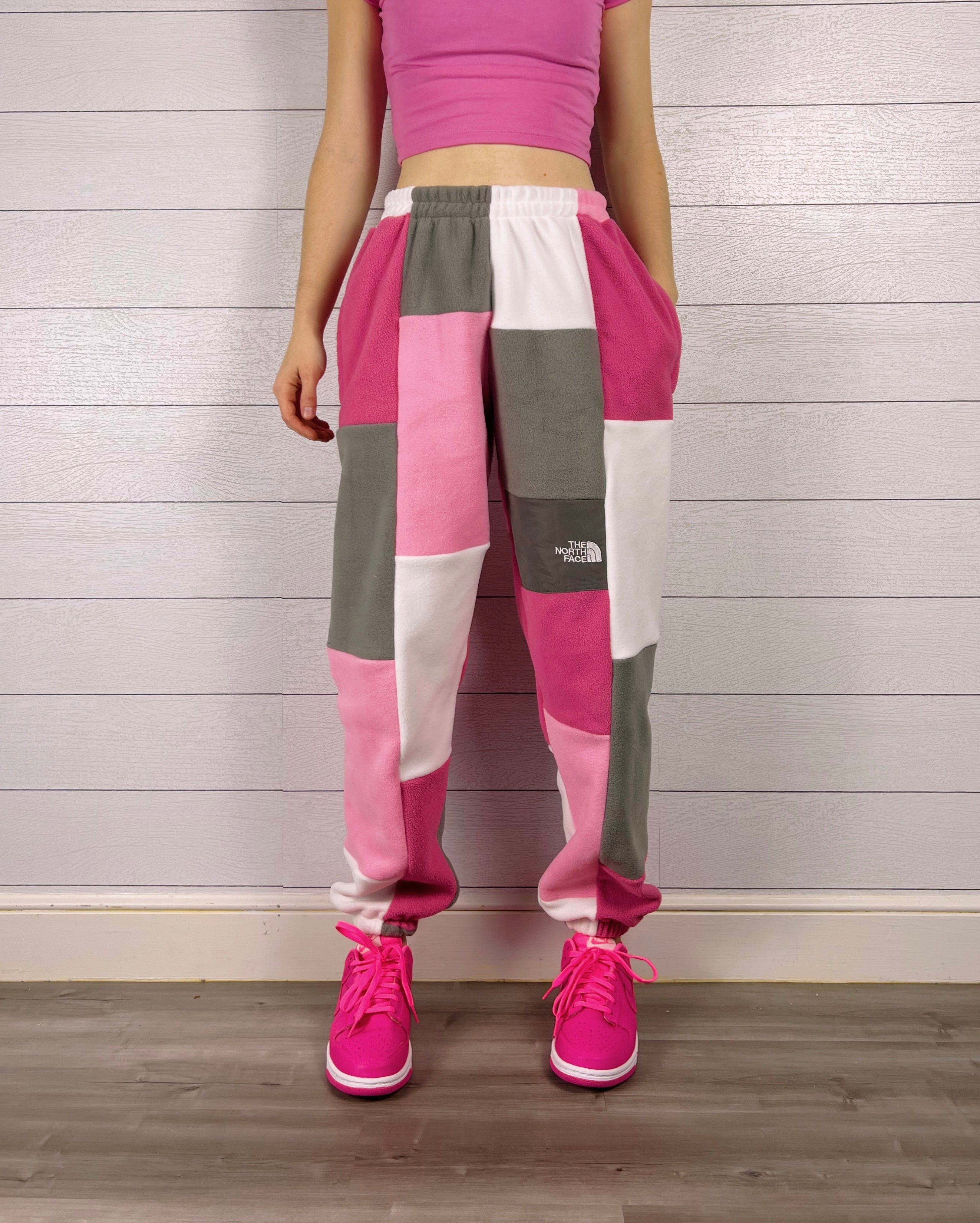 (S/M) Ash Pink 1/1 Joggers +zipper pockets