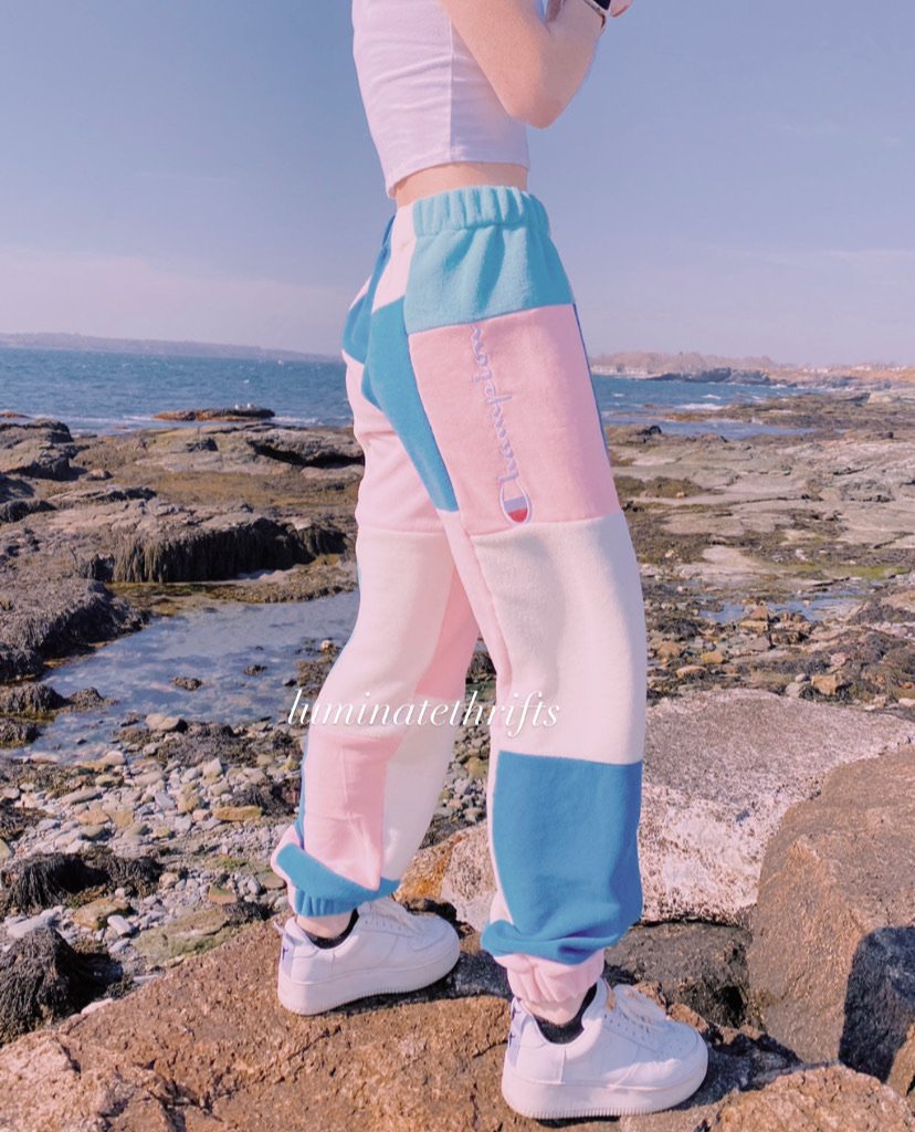 Cotton Candy Tri Logo Special Edition Reworked Joggers