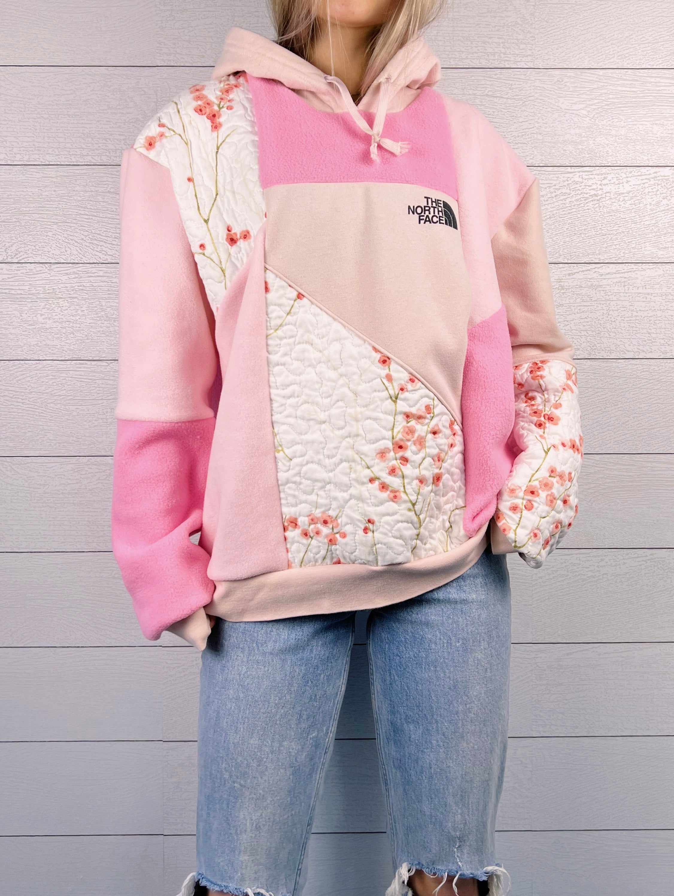 (L) Floral Quilt 1/1 Hoodie