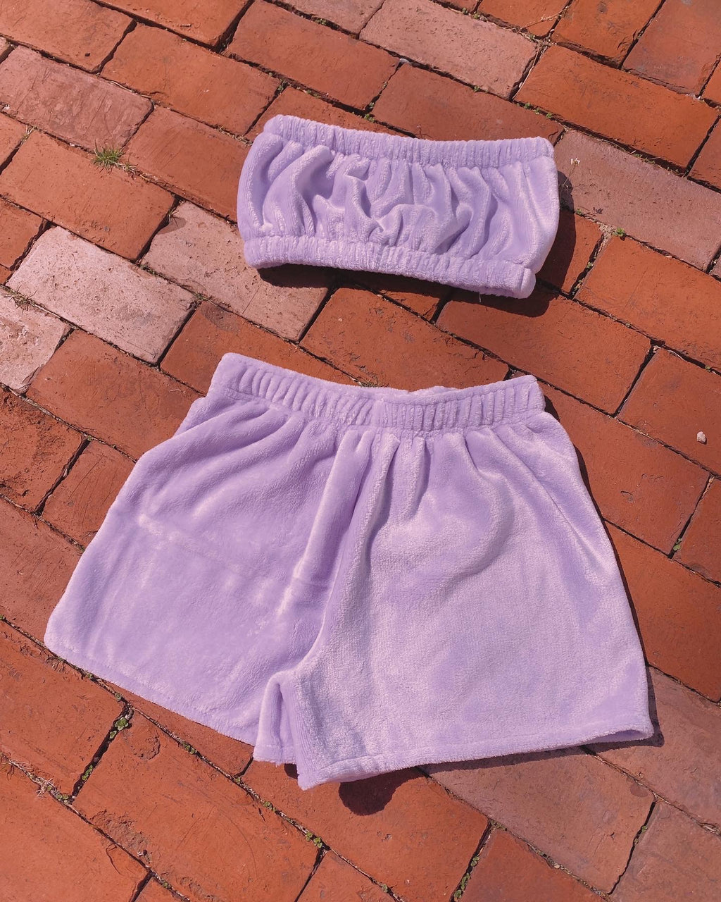 Minky Lilac Matching Set
