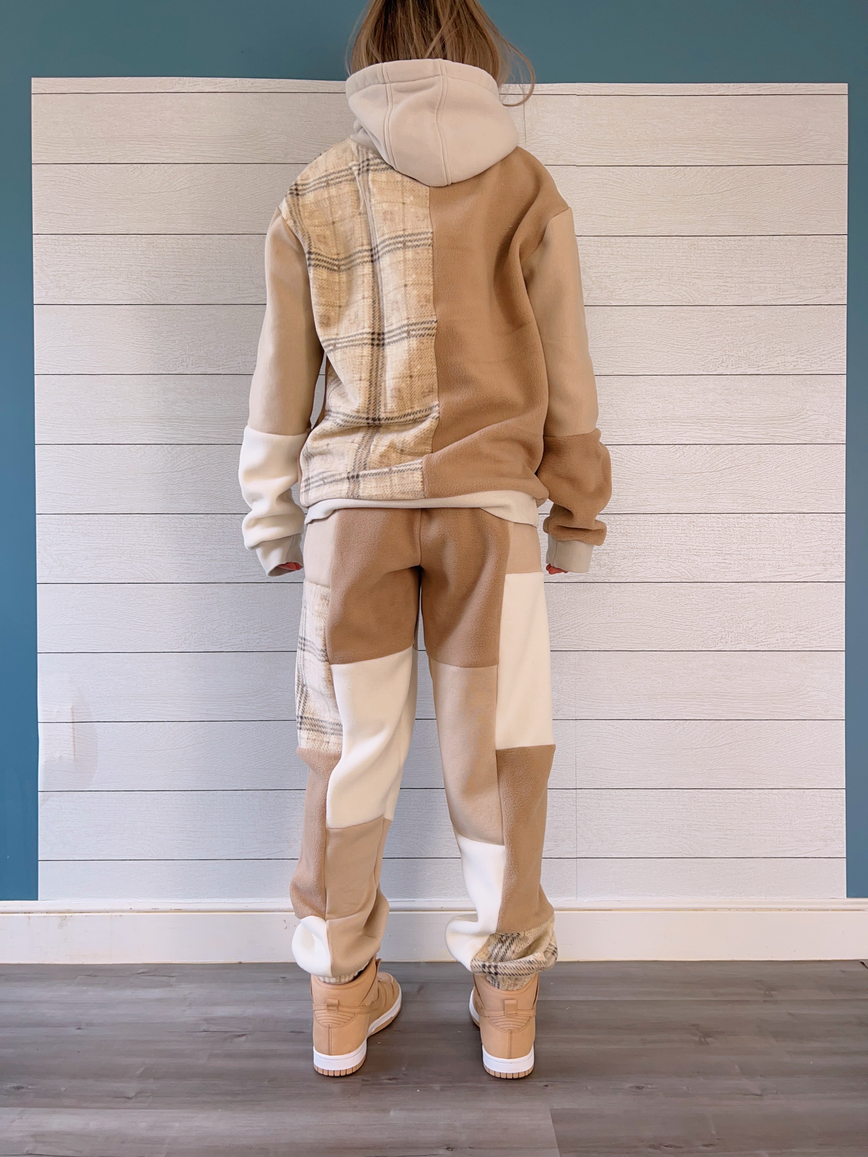 Neutral Flannel 1/1 Matching Joggers or Hoodie