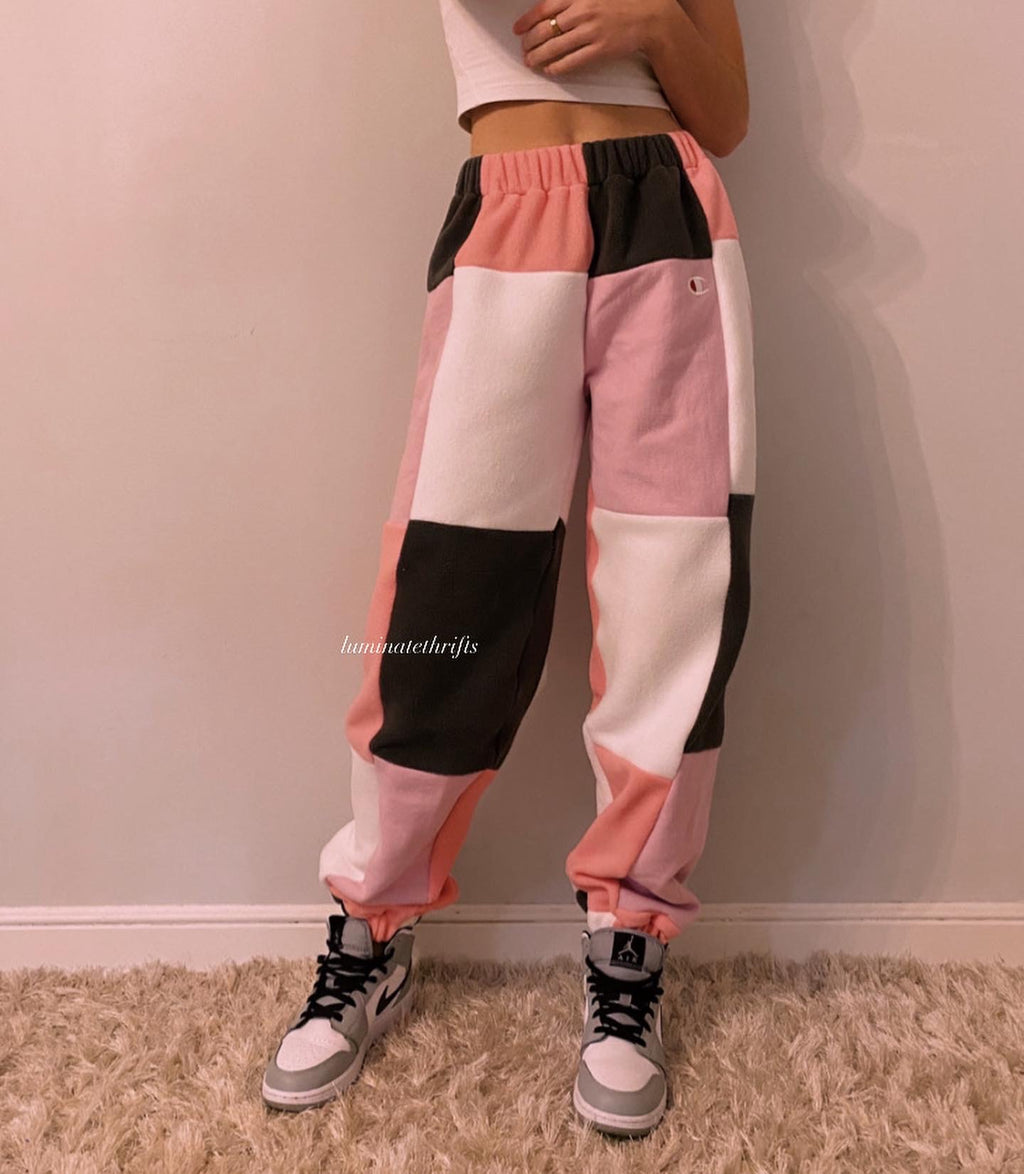 (XS-M) Bubblegum Shock Reworked Joggers
