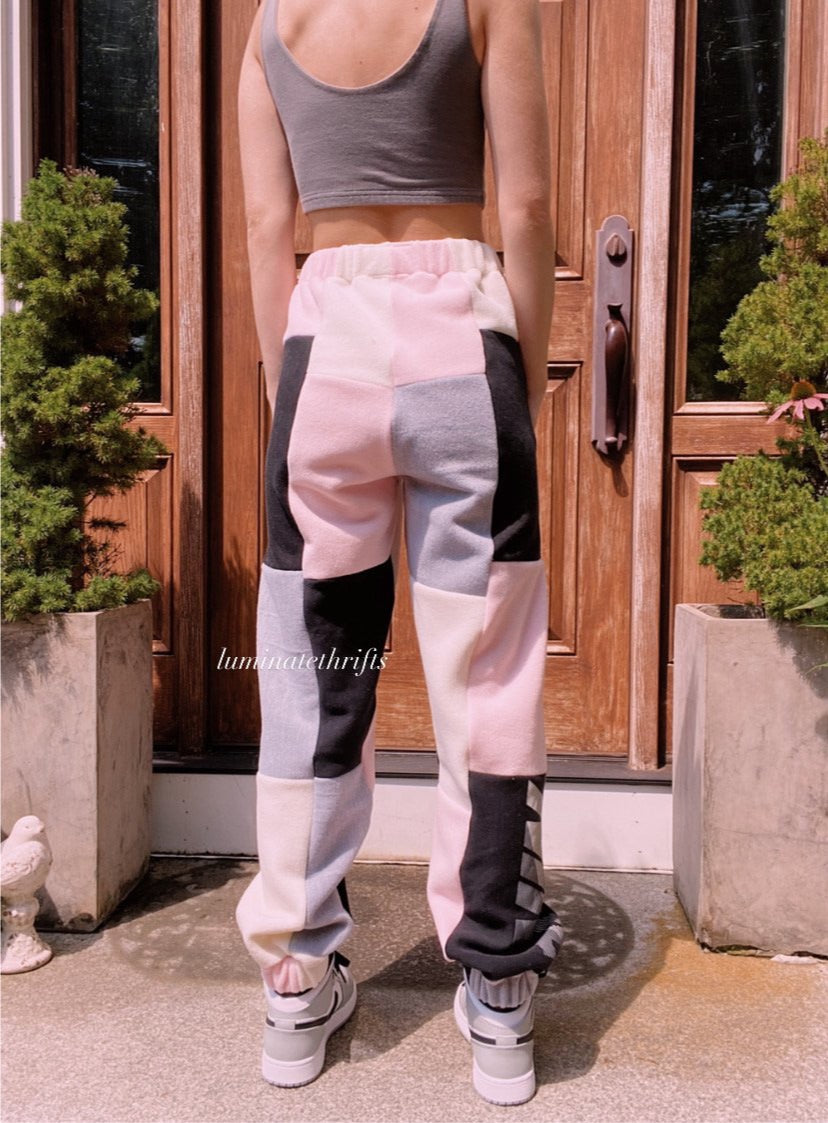 (XS-M) Rose Diamond Reworked Joggers *has pockets*