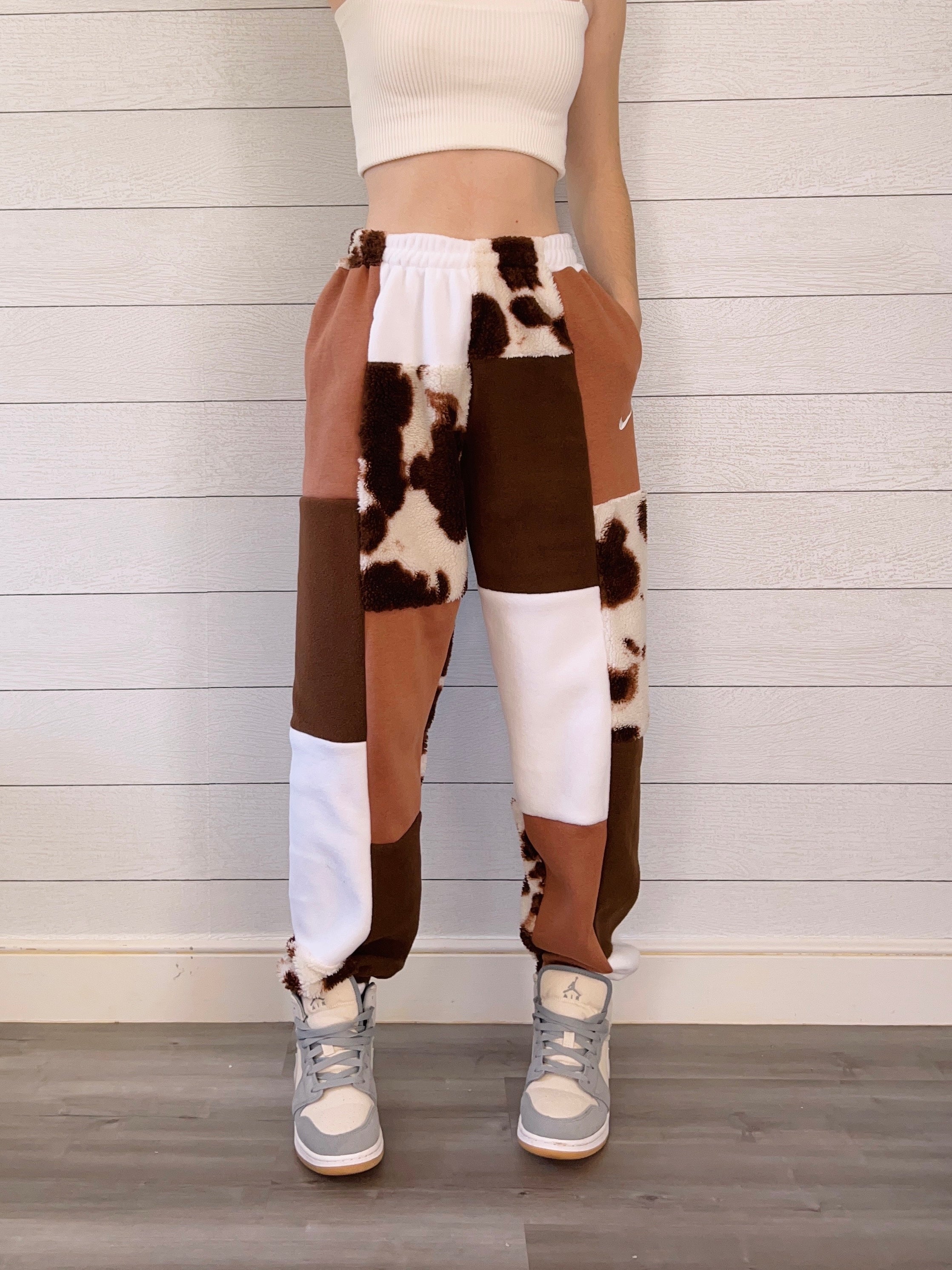 (S/M) Rustic Cow 1/1 Joggers +pockets