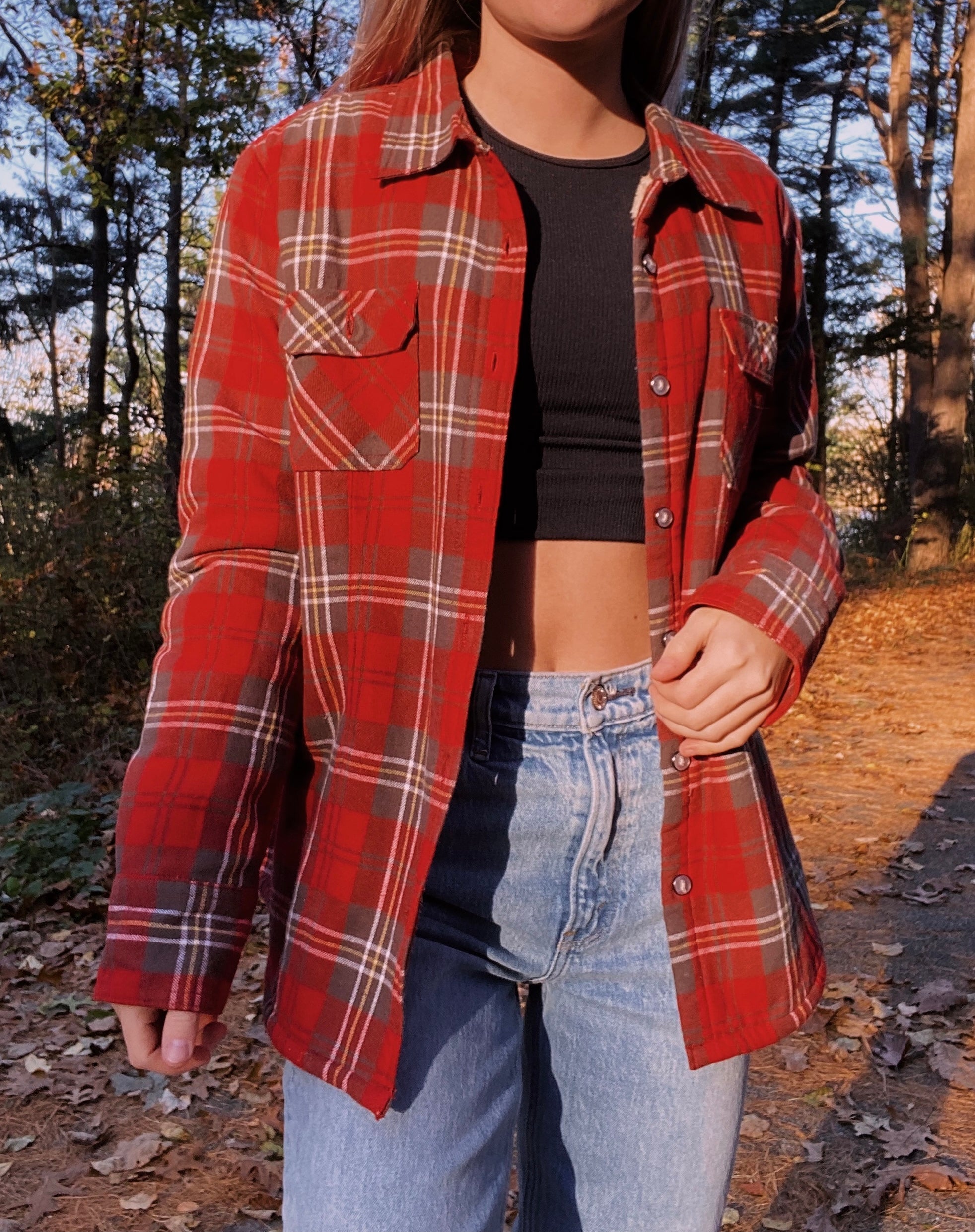 (L) Sherpa Lined Flannel