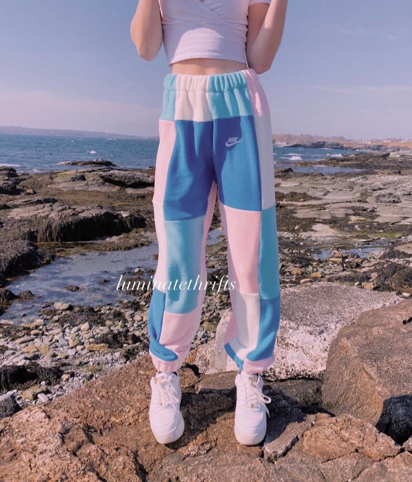 Cotton Candy Tri Logo Special Edition Reworked Joggers