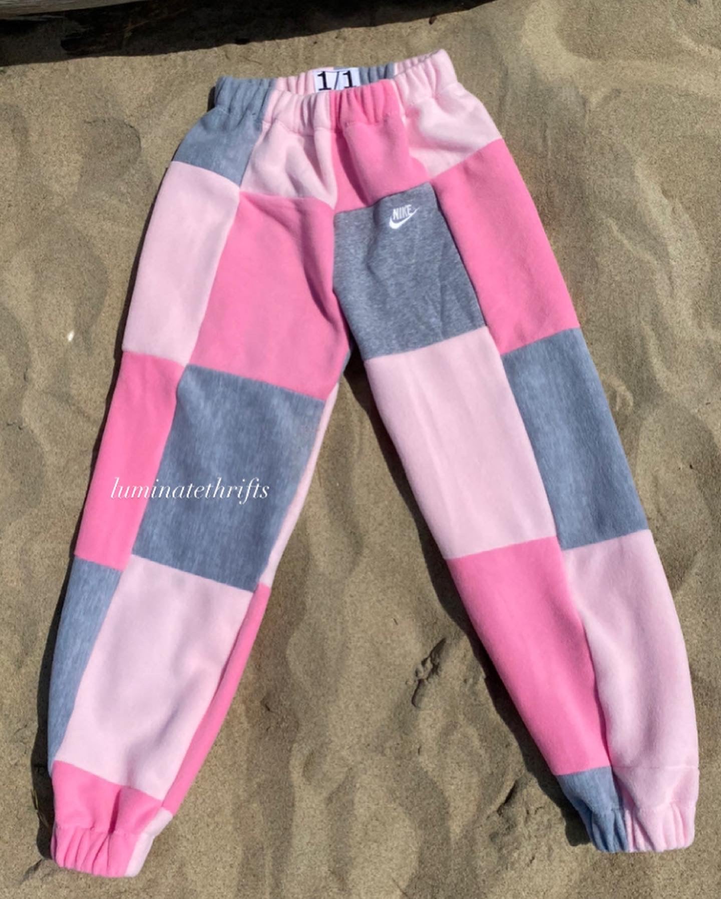 Smokey Pink Reworked Joggers