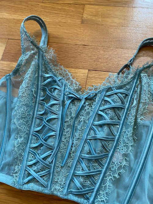 (L) NWTs Victorias Secret Sage Bustier Corset