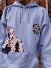 Load image into Gallery viewer, (M) Snowman Blanket Weave Reworked Hoodie
