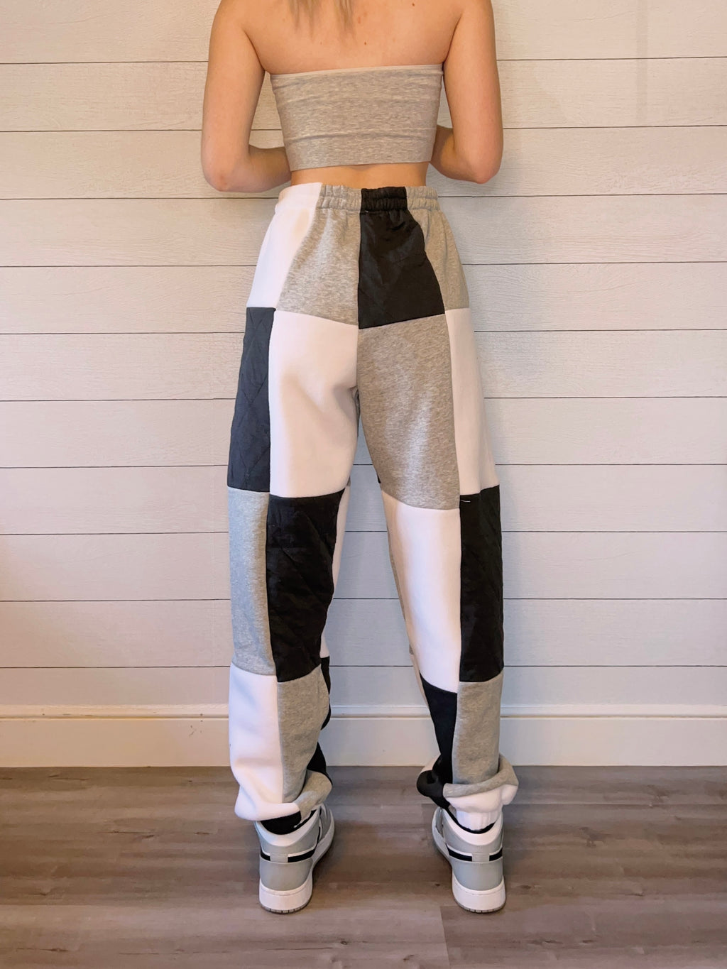 (S/M) Diamond Quilt 1/1 Joggers