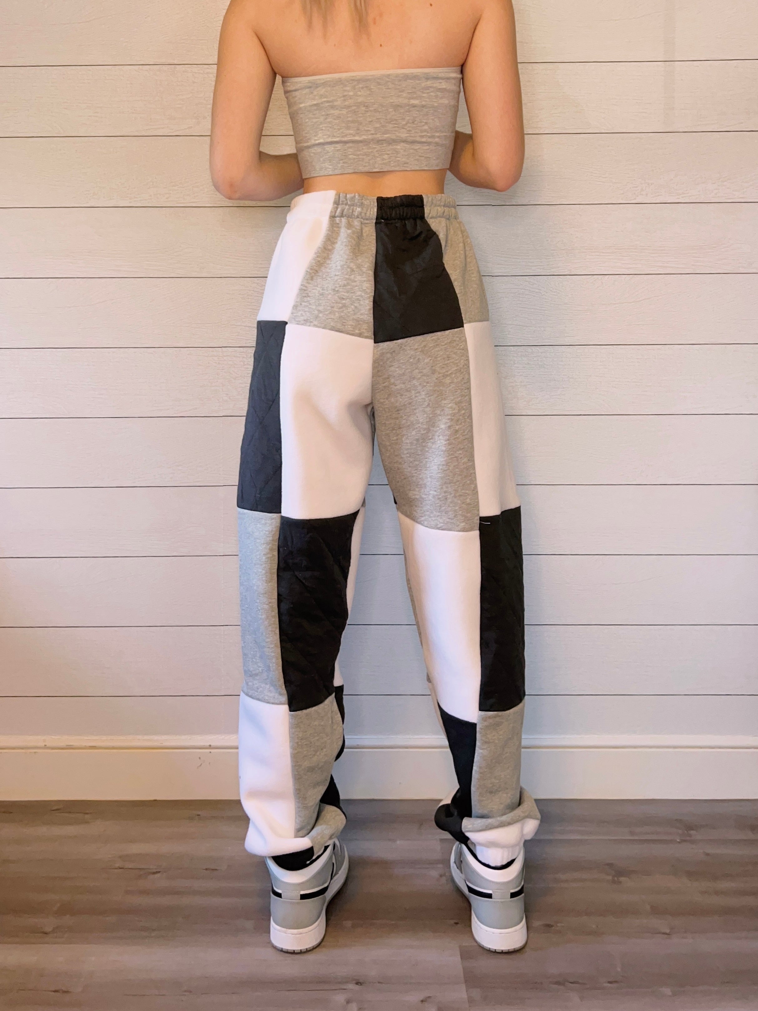 (S/M) Diamond Quilt 1/1 Joggers