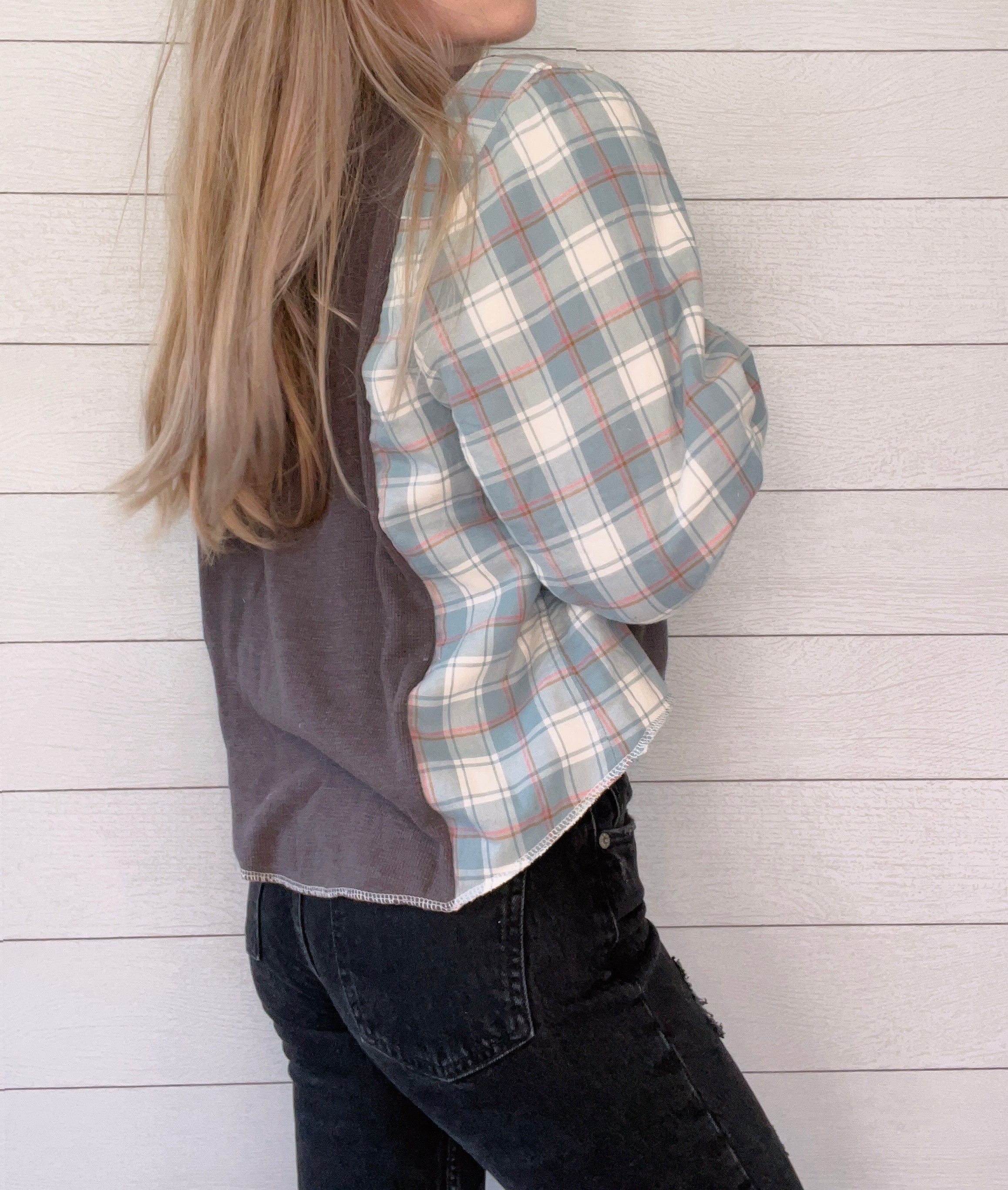 Waffle Henley X Flannel