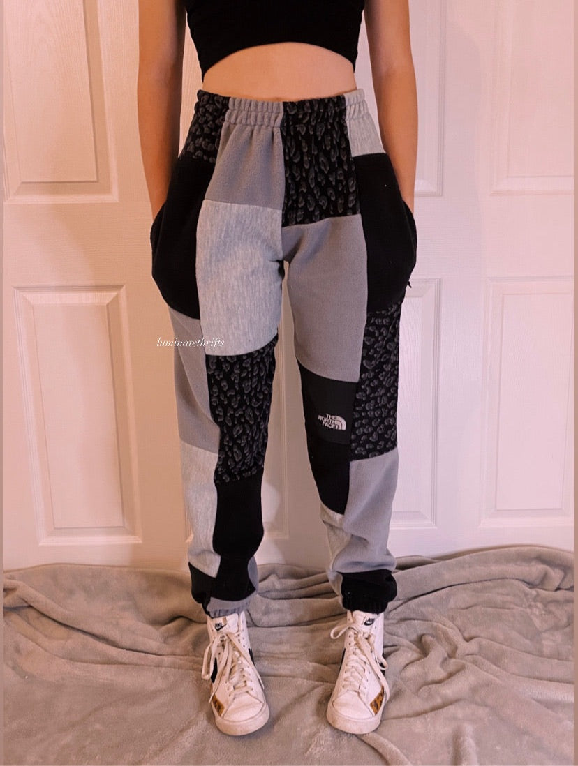 (S/M) Diamond Leopard Reworked Joggers
