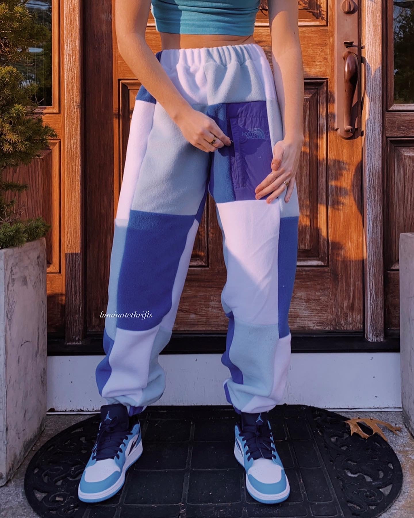 (S/M) Blueberry Reworked Joggers