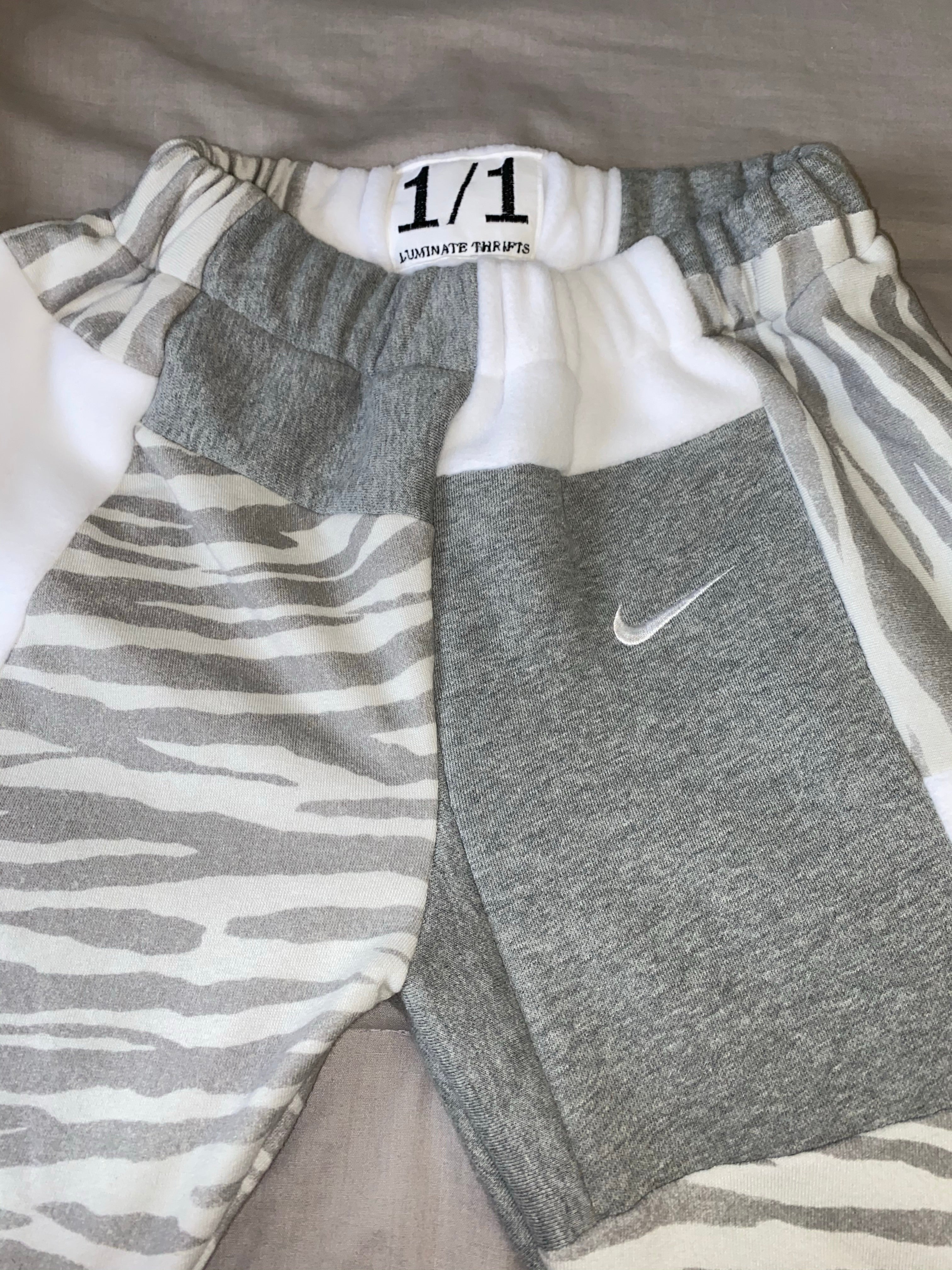Special Edition Zebra Print Reworked Joggers