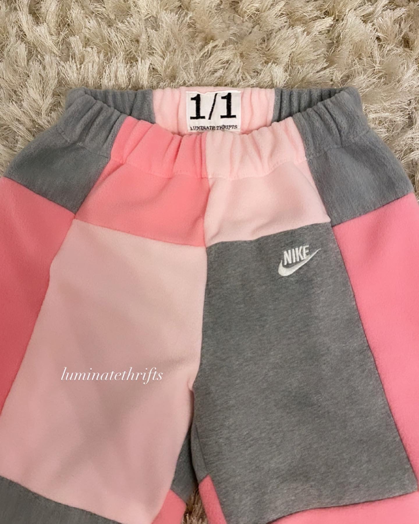 (XS-M) Smokey Pink Reworked Joggers