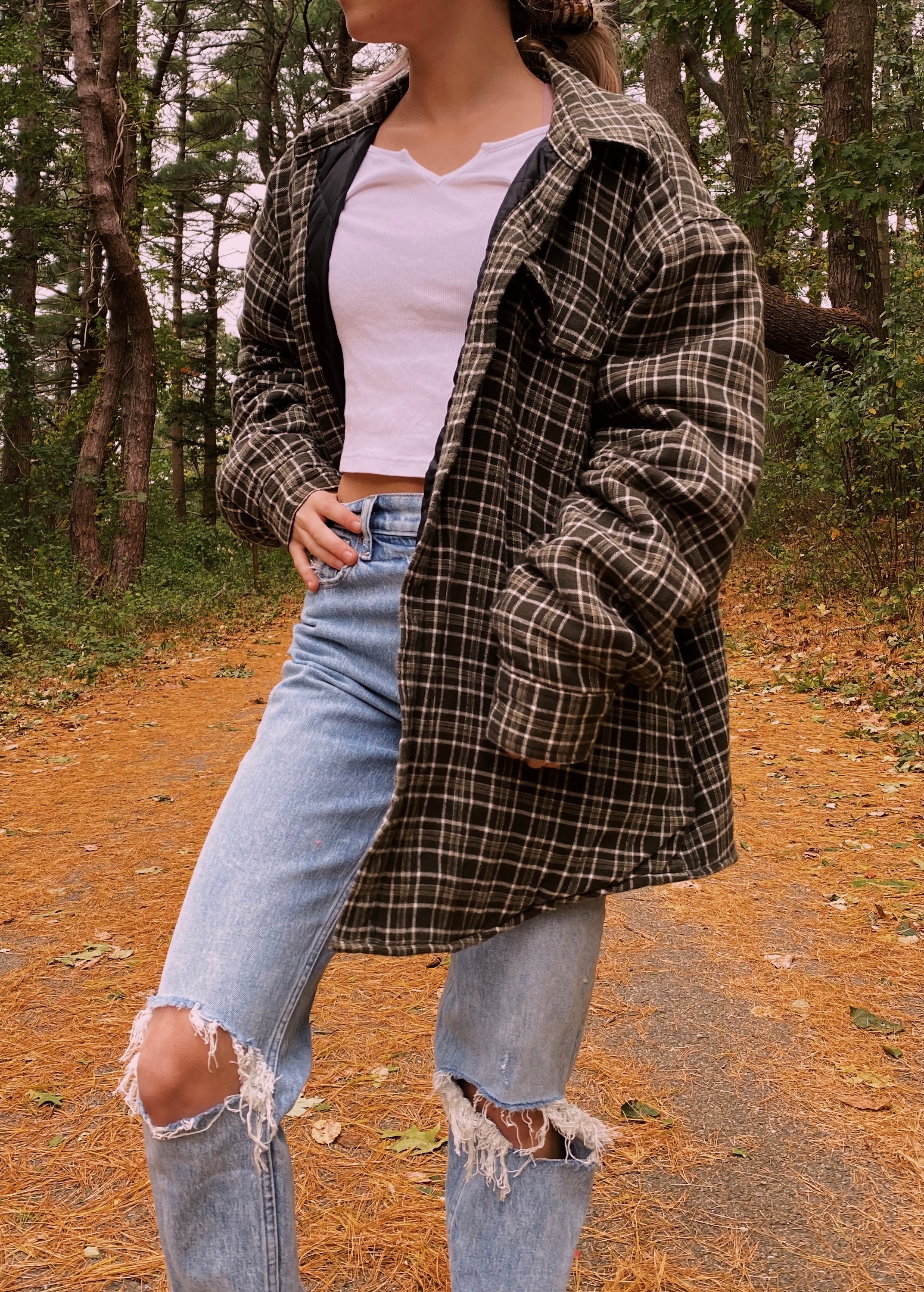 (L/XL) Wrangler Thermal Lined Flannel Shacket
