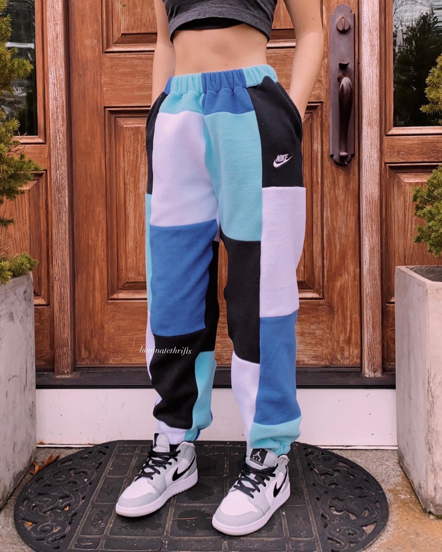 (S/M) Classic 1yr- Glacier Blue Reworked Joggers