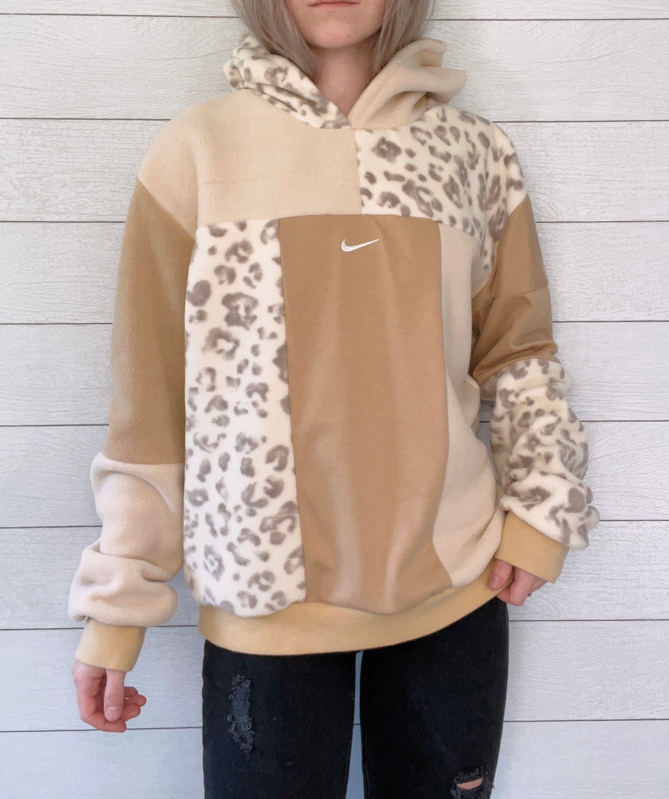 (L/XL) Neutral Leopard 1/1 Hoodie