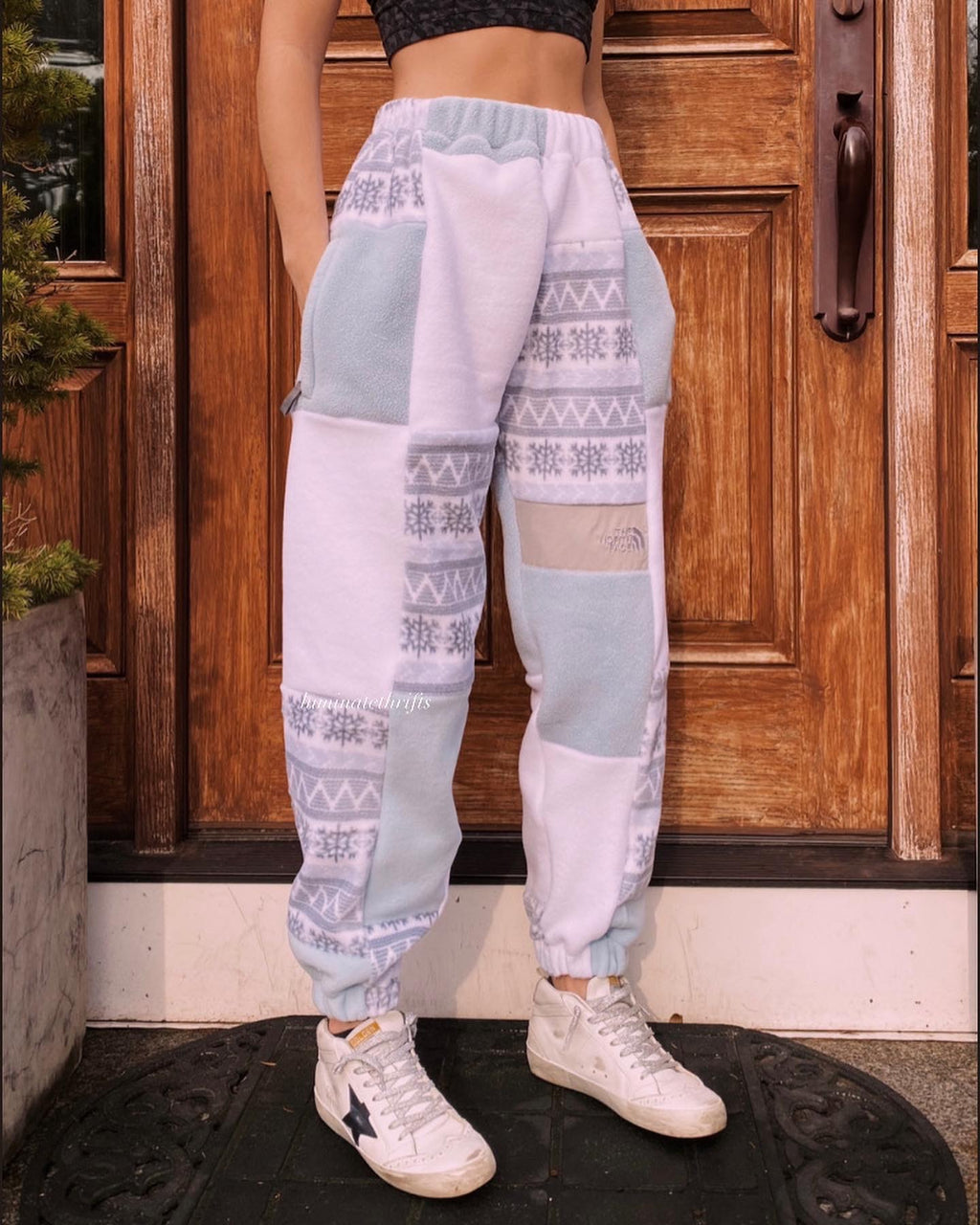 (XS/S) Snowflake Reworked Joggers
