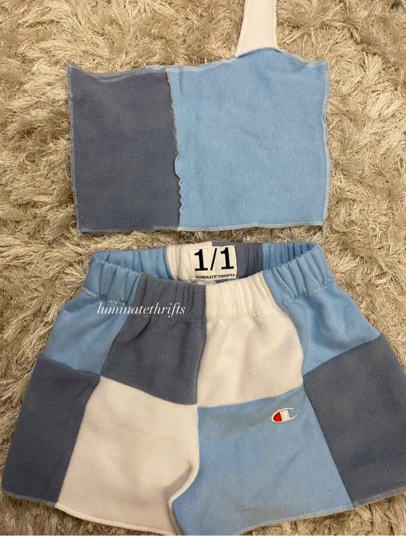(XS/S) Rain Cloud Reworked Shorts Set