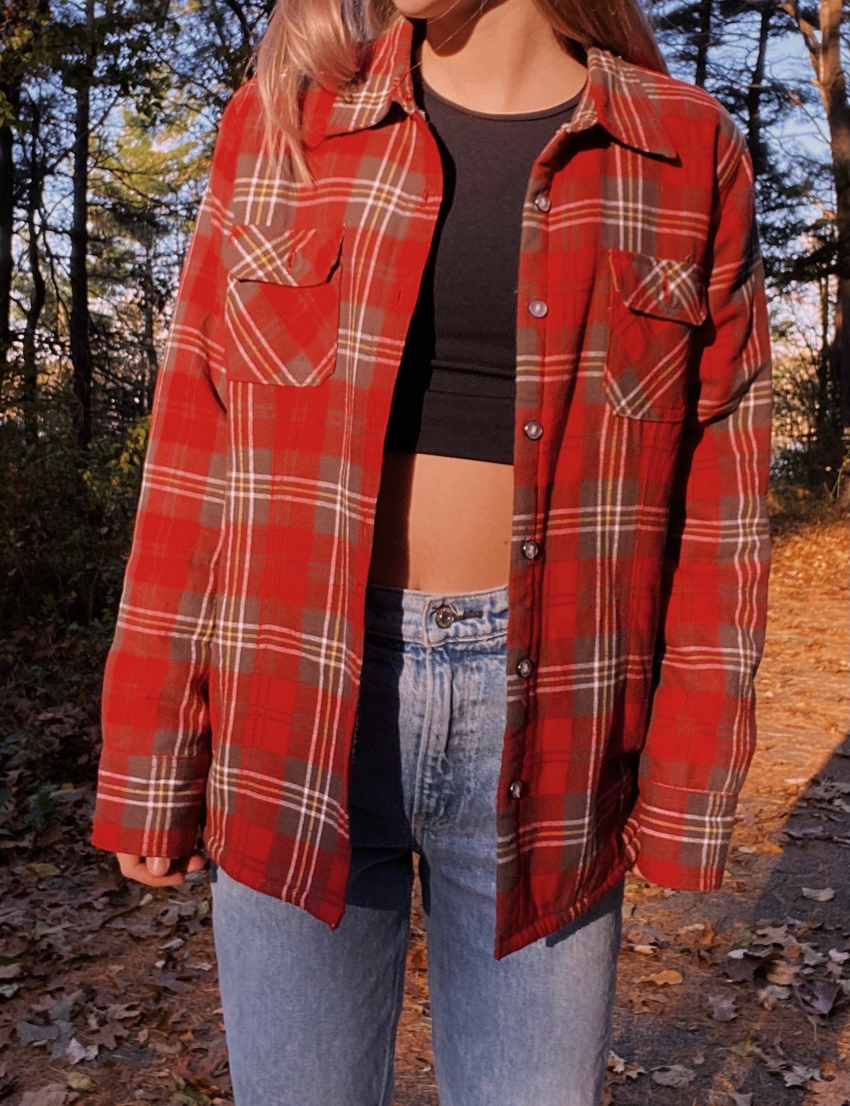 (L) Sherpa Lined Flannel