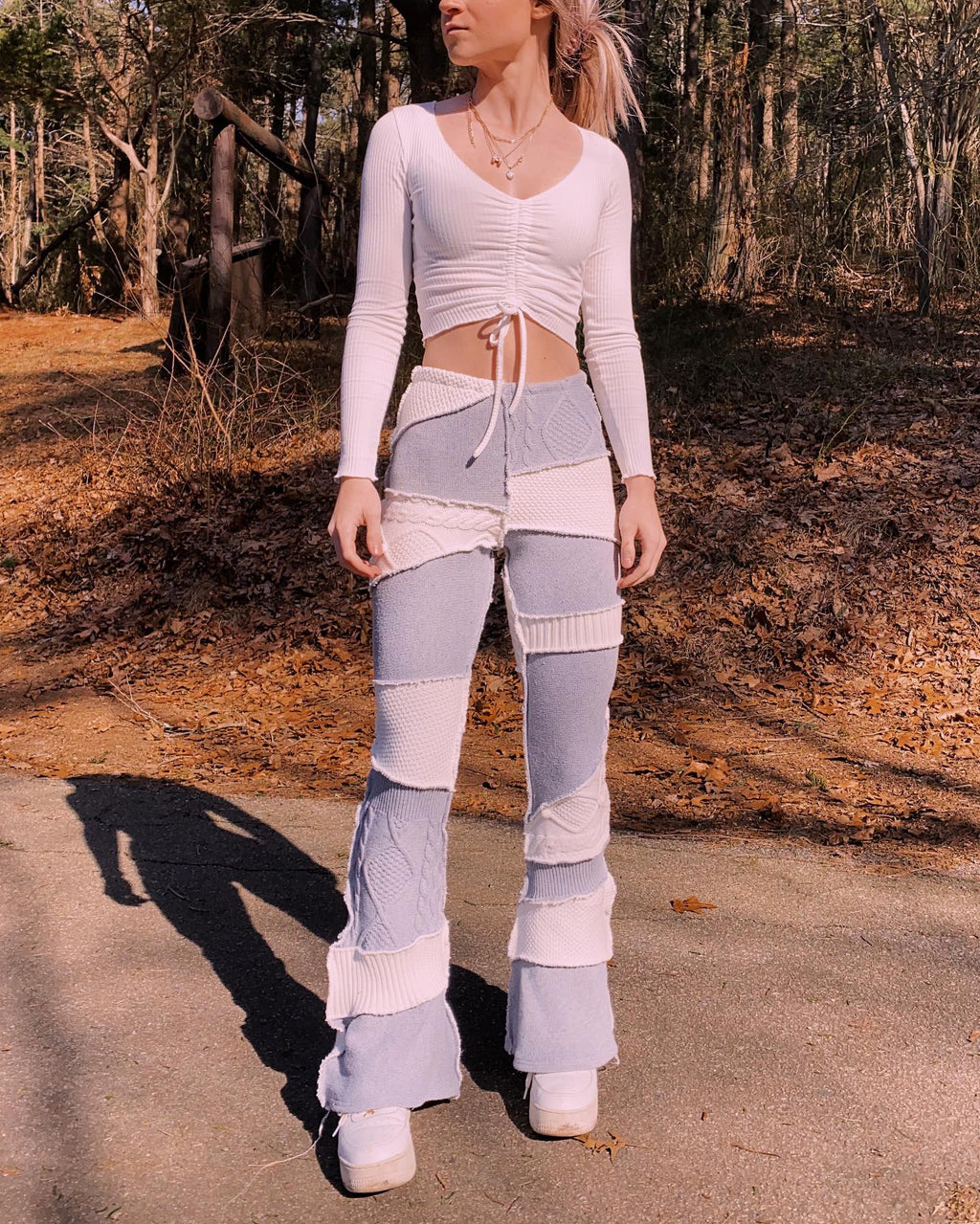 (XS/S) Reworked Sweater Flares