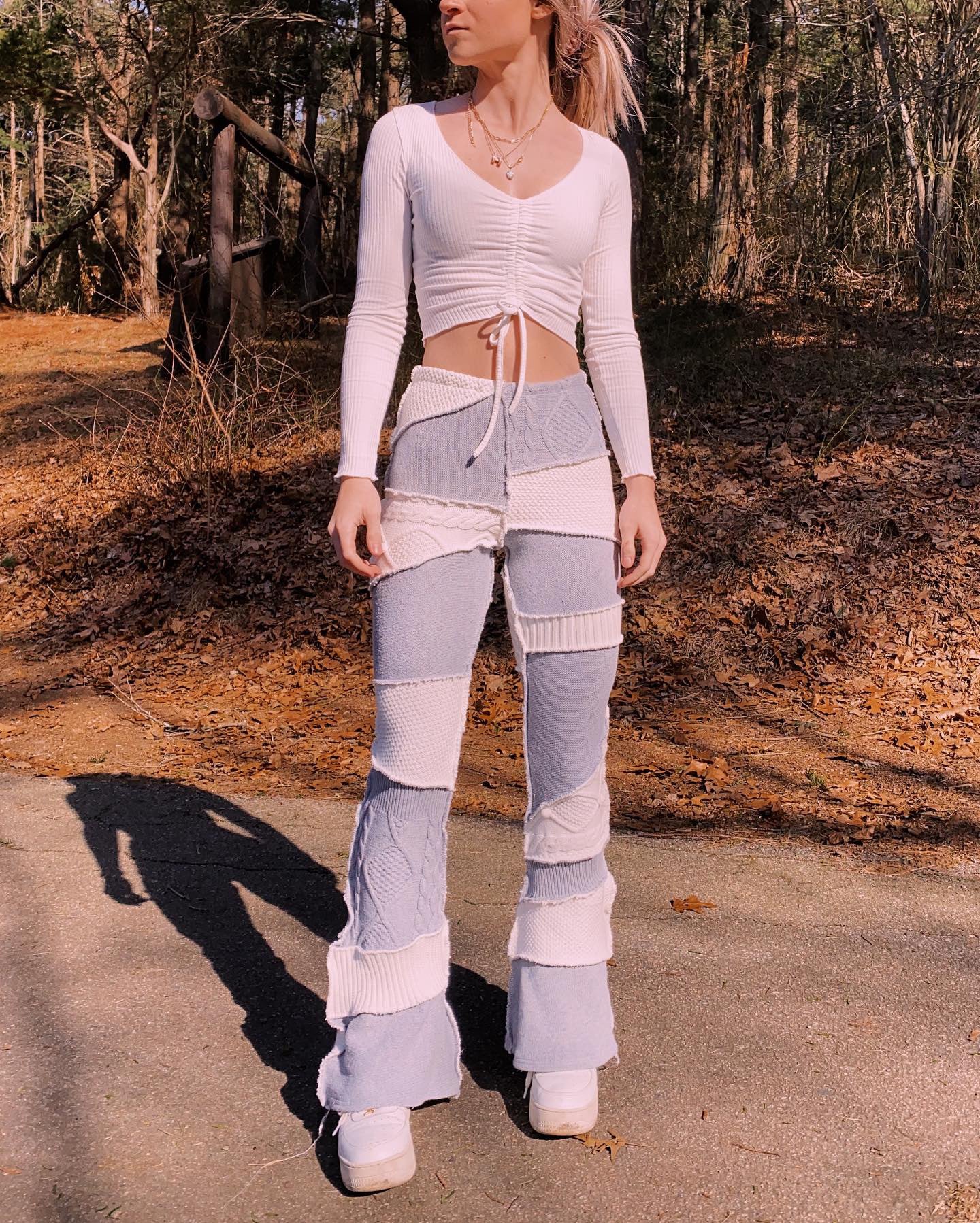 (XS/S) Reworked Sweater Flares