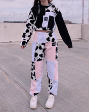 Load image into Gallery viewer, (L/XL) Strawberry Cow Reworked Joggers
