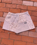 (S/M) Neutral Leopard Reworked Shorts