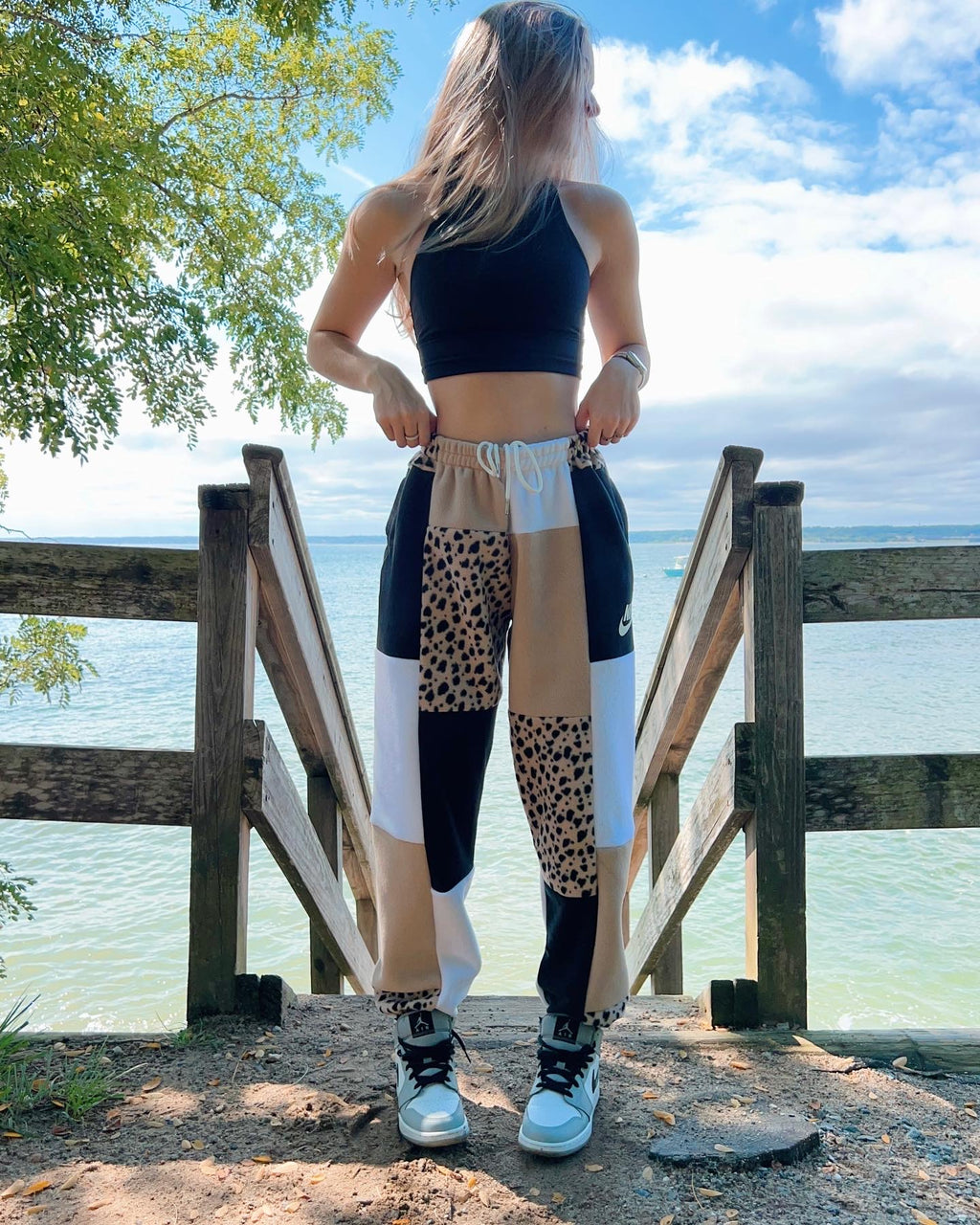 (S/M) Rustic Dots 1/1 Joggers with pockets