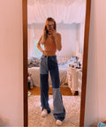 Free People Colorblock Jeans