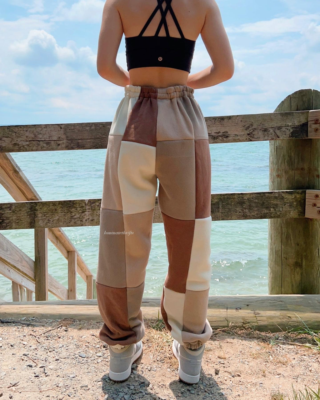 (S/M) Caramel Frappe Reworked Joggers