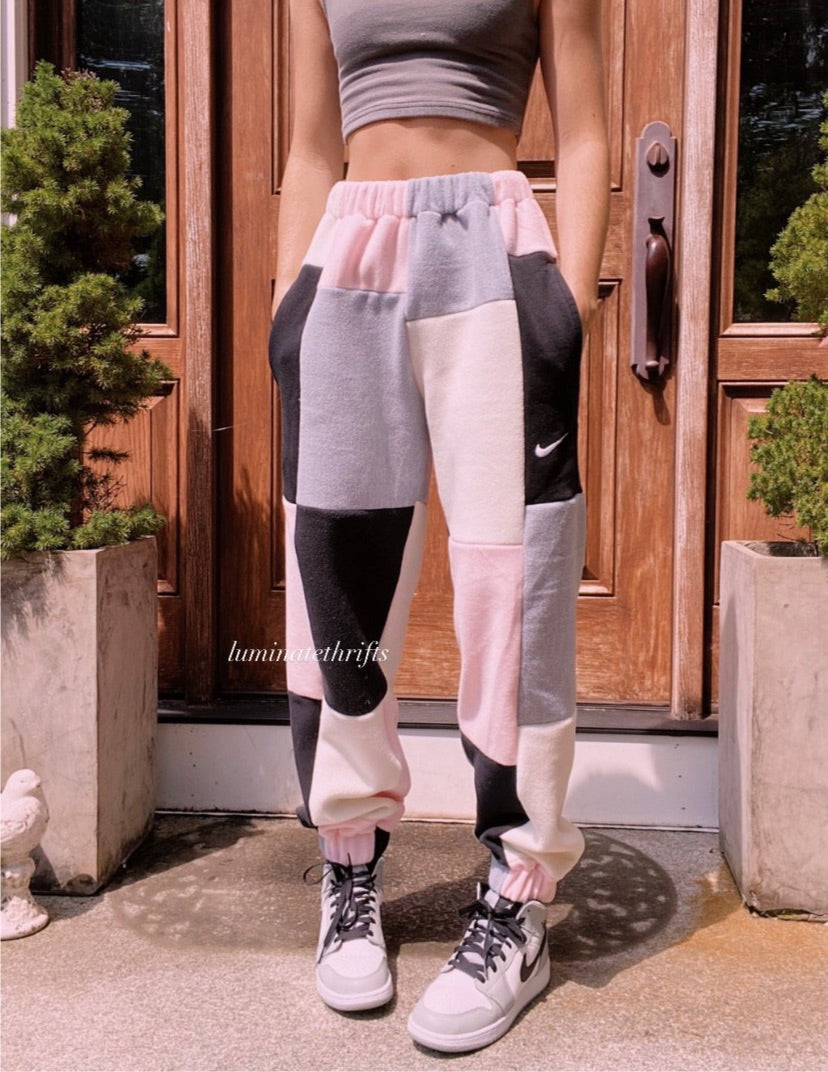 (XS-M) Rose Diamond Reworked Joggers *has pockets*