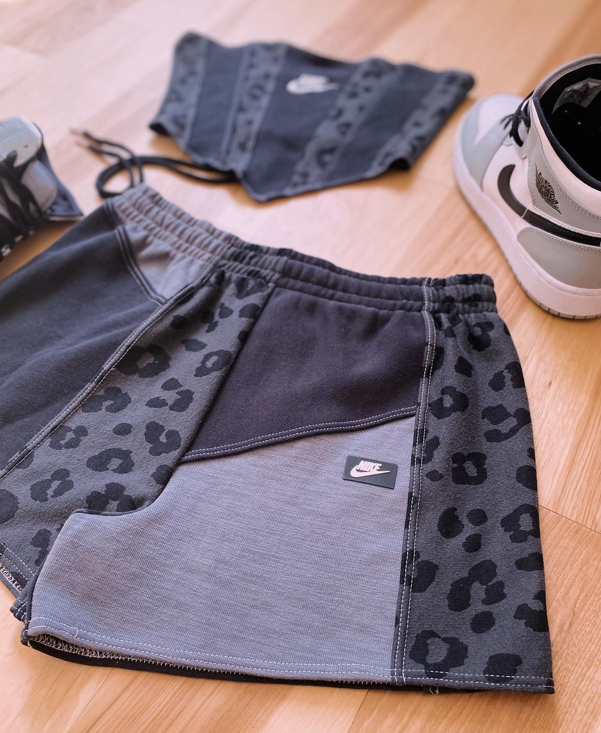 Diamond Leopard Bustier // Shorts