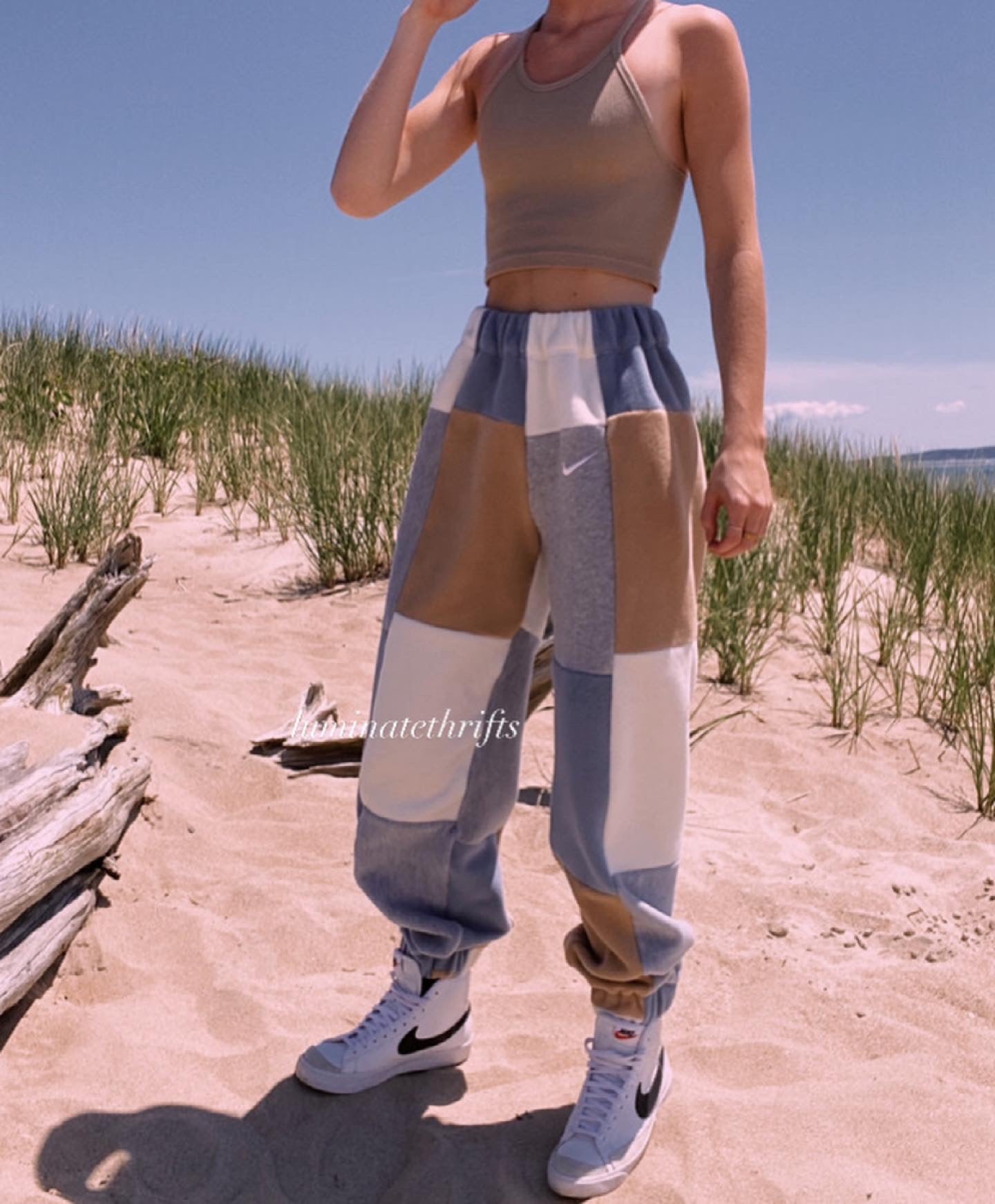 (XS-M) Rustic Blue Reworked Joggers