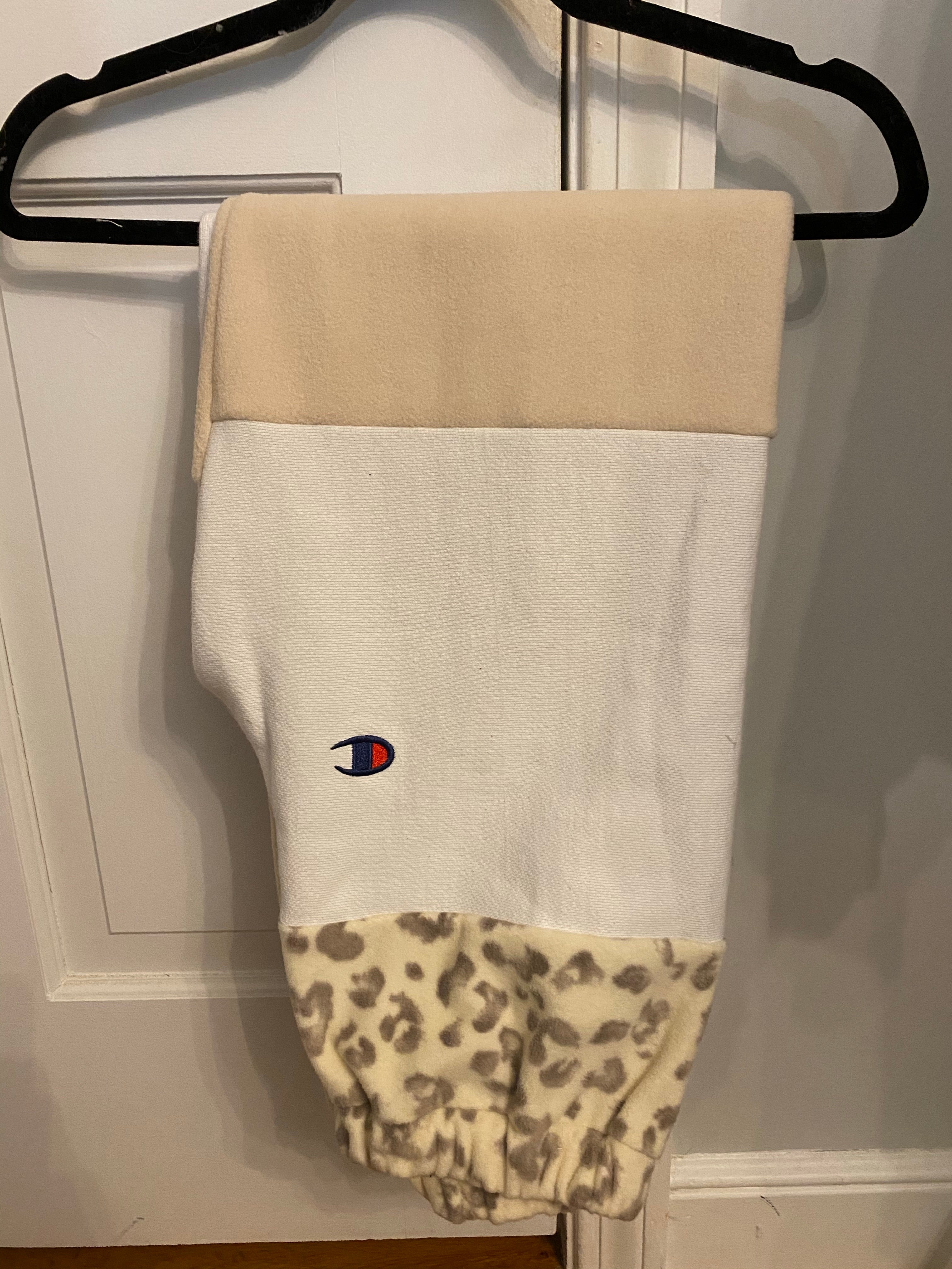 (XS-M) Neutral Leopard Reworked Joggers
