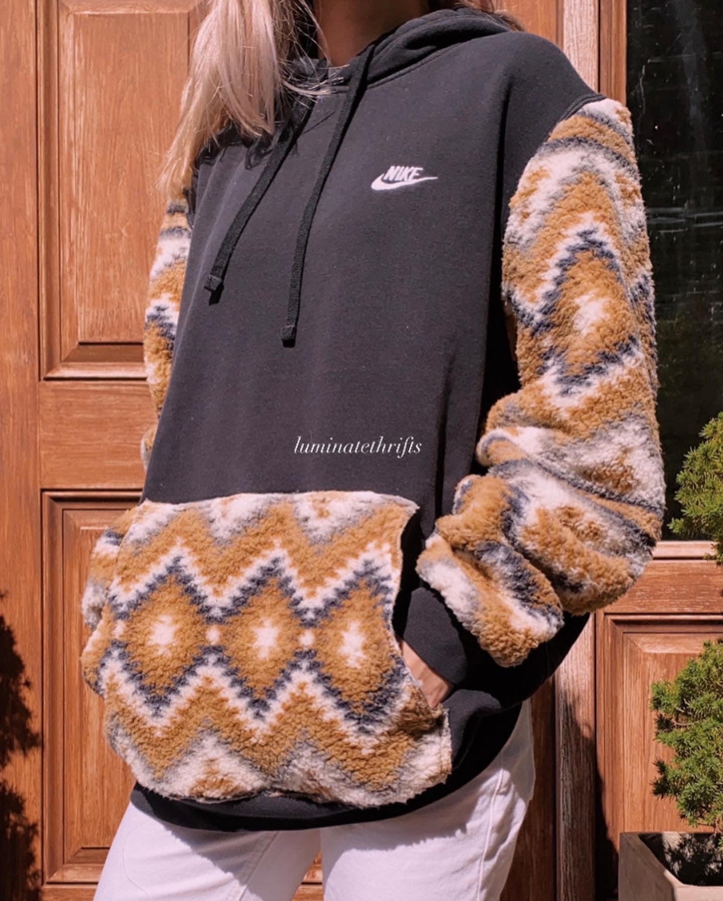 (XL/XXL) Teddy Aztec Reworked Hoodie