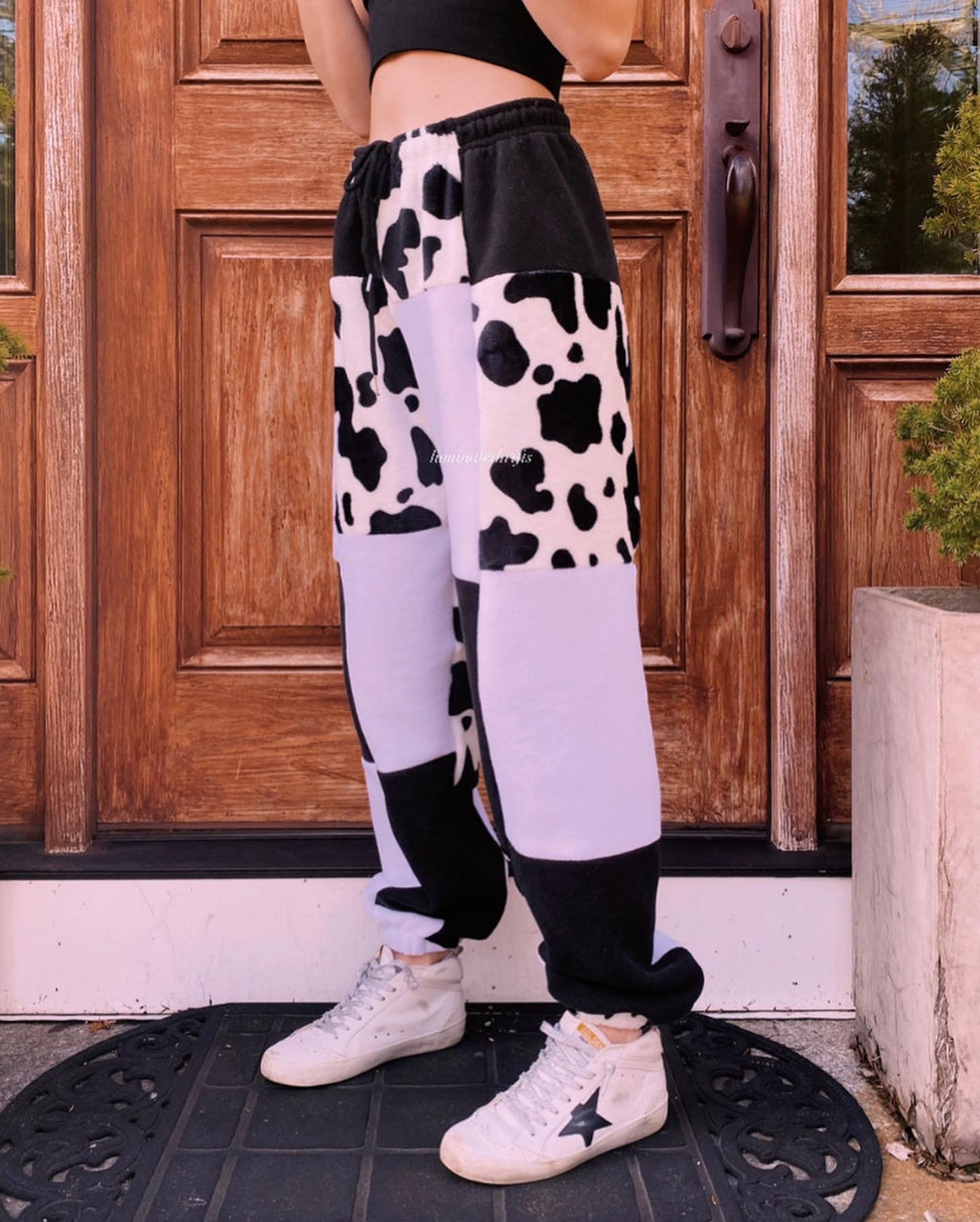 (XS-M) Diamond Cow Reworked Joggers