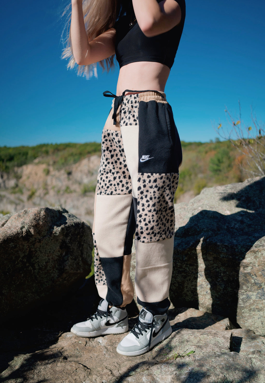 (S/M) Rustic Dots 1/1 Joggers +pockets
