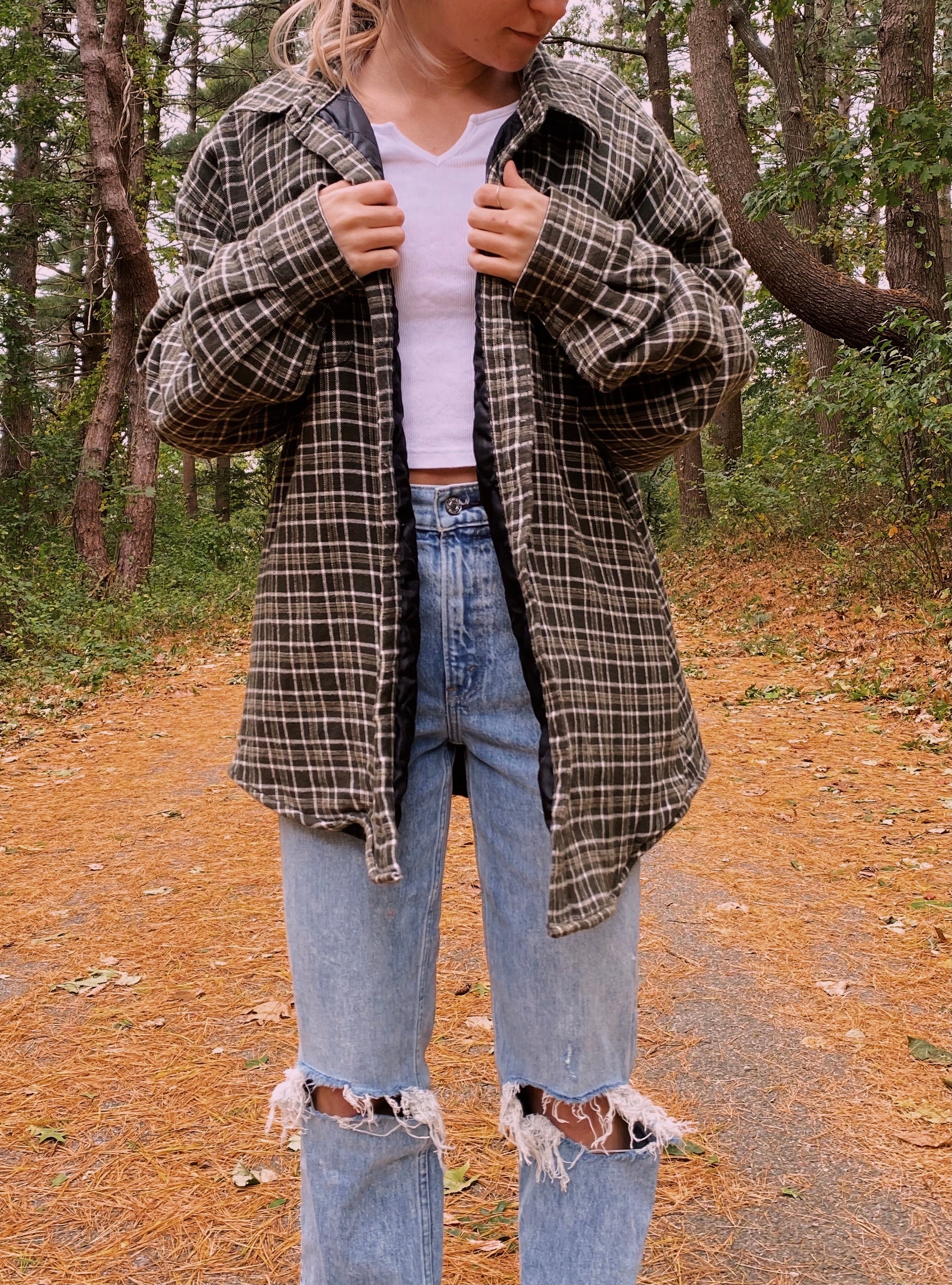 (L/XL) Wrangler Thermal Lined Flannel Shacket