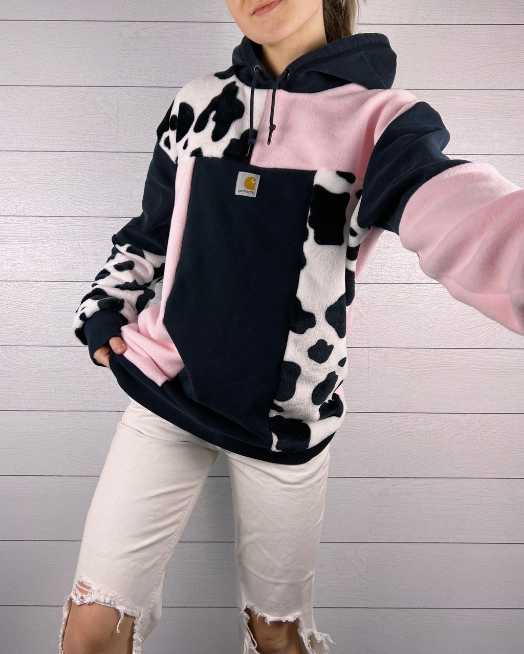(L) Strawberry Cow 1/1 Hoodie
