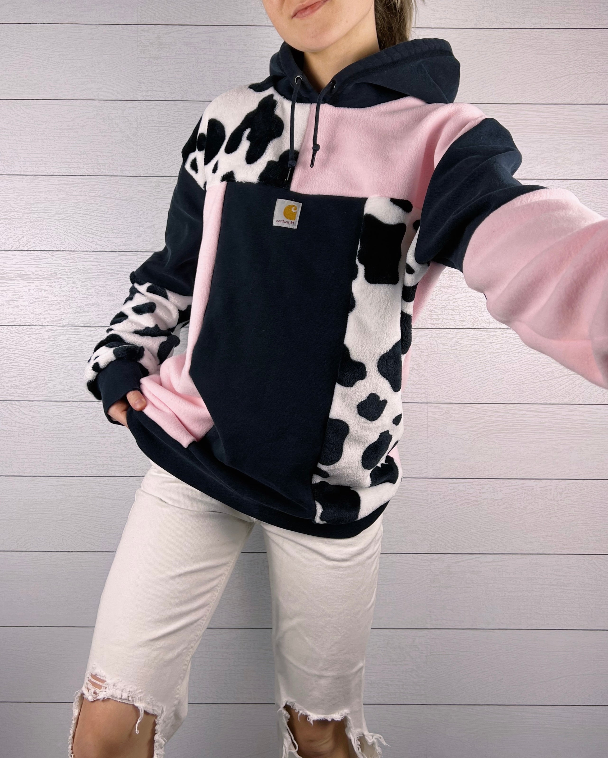 (L) Strawberry Cow 1/1 Hoodie