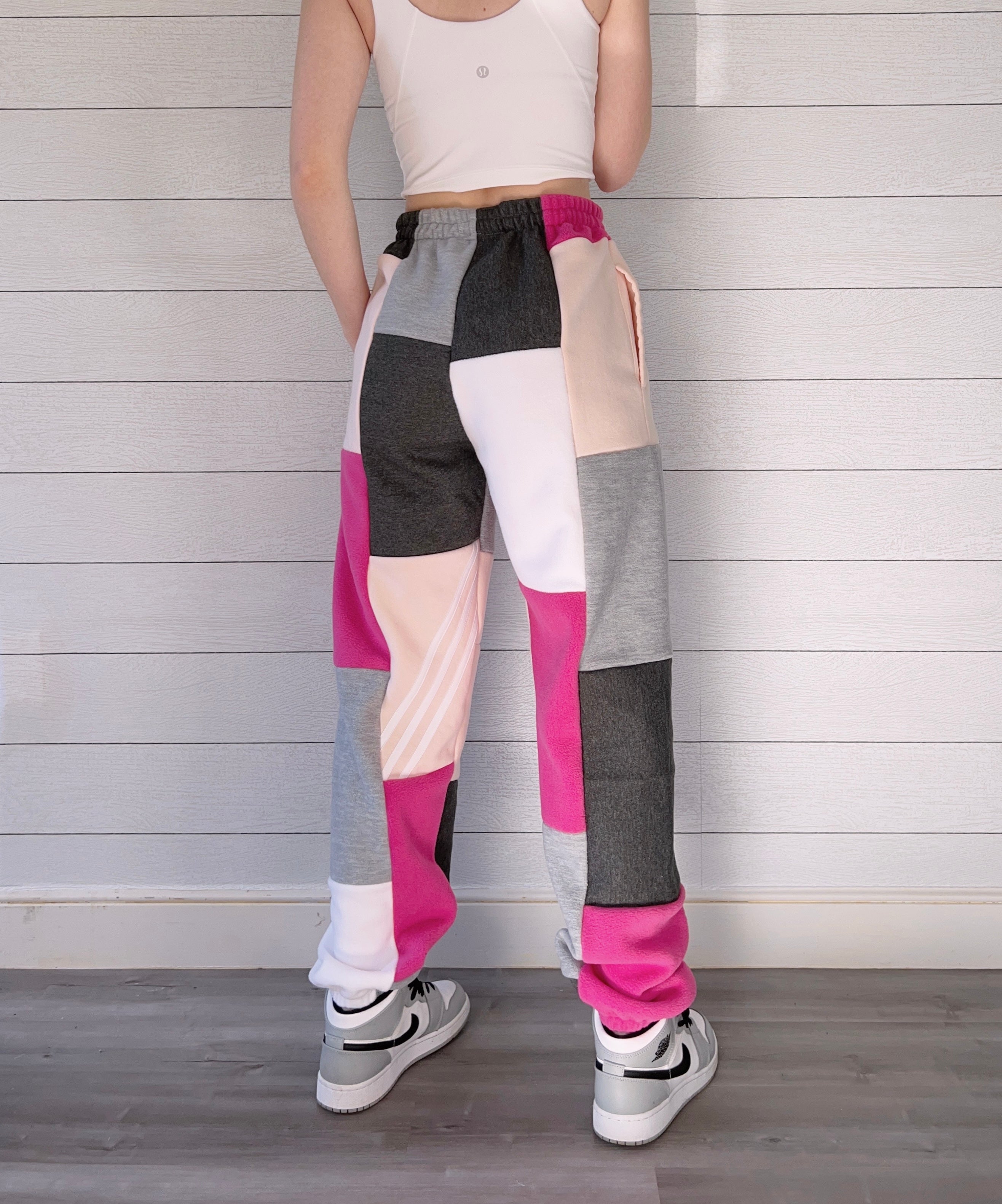 (S/M) Ash Pink 1/1 Joggers +pockets