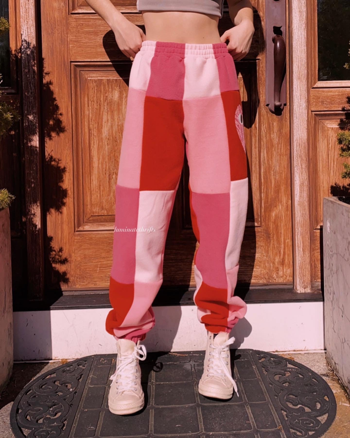 (M/L) Love Eyes Reworked Joggers