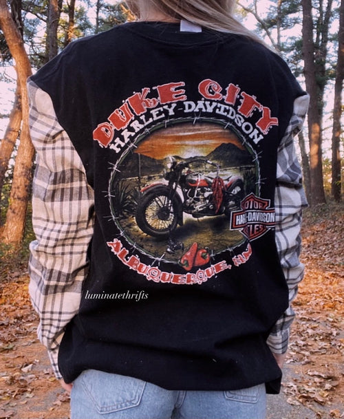 (L) Harley X Flannel Reworked Shirt