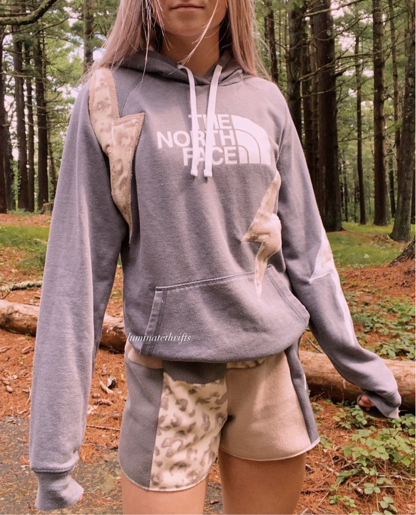 (M) Lightening Leopard Reworked Hoodie