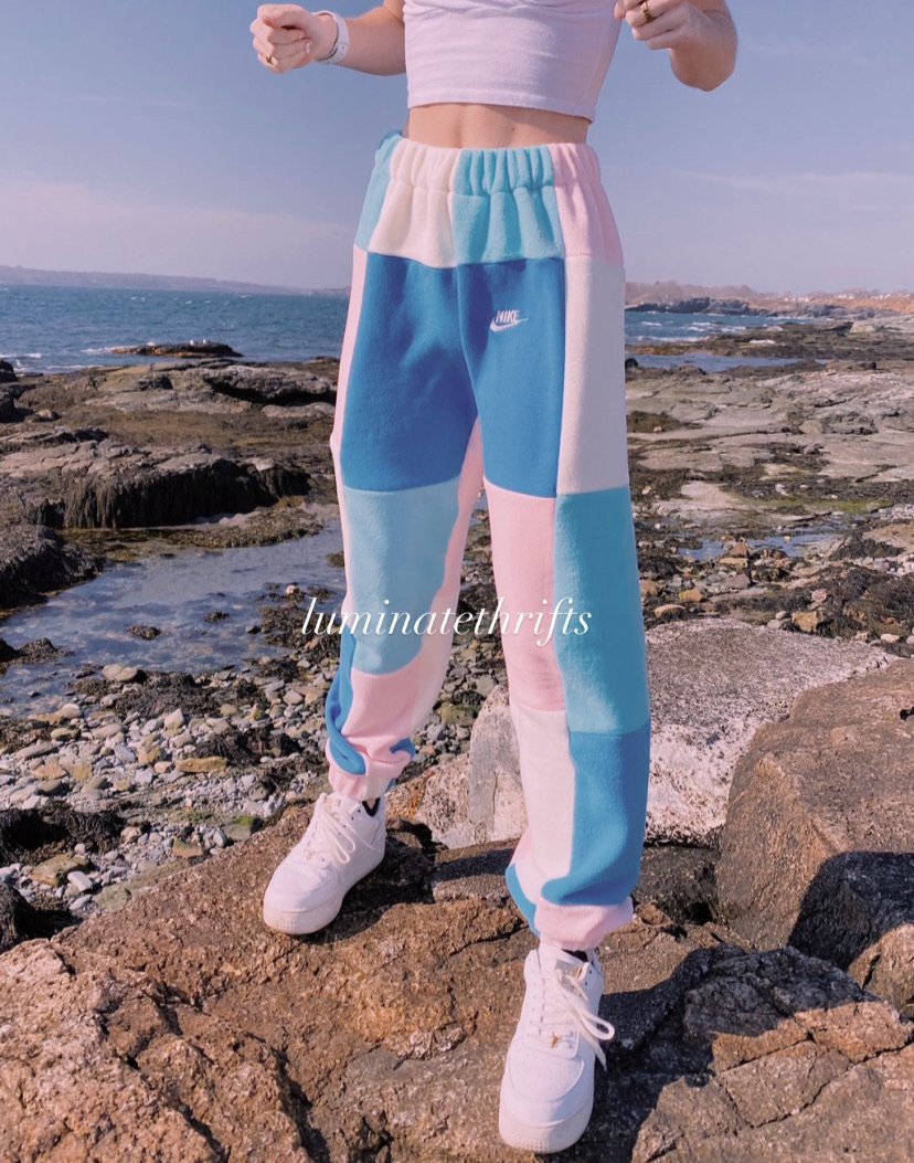 Cotton Candy Tri Logo Special Edition Reworked Joggers