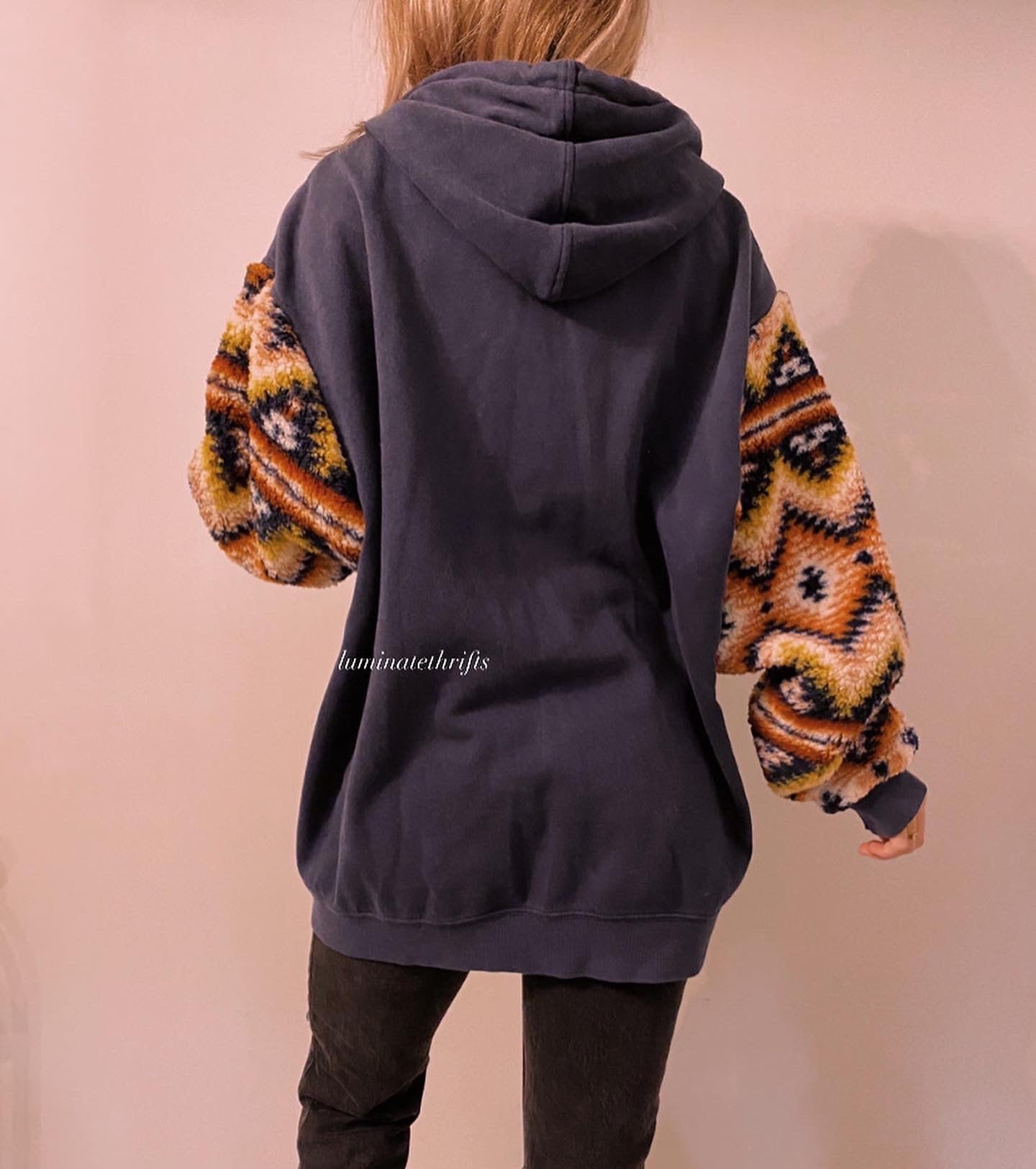 Aztec Sherpa Reworked Zipup Hoodie